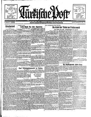 Türkische Post vom 29.09.1934