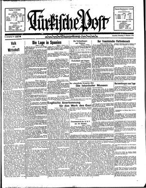 Türkische Post vom 09.10.1934