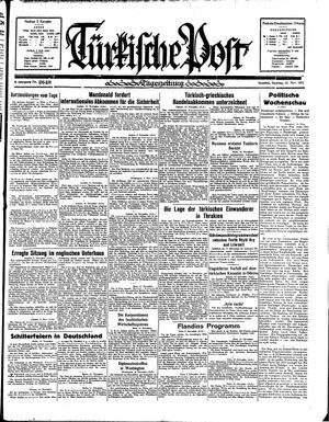 Türkische Post vom 11.11.1934