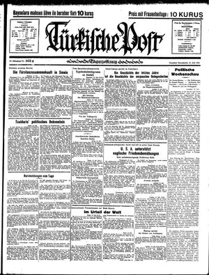 Türkische Post vom 13.07.1935