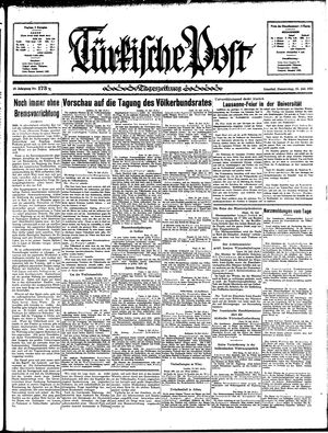 Türkische Post on Jul 25, 1935