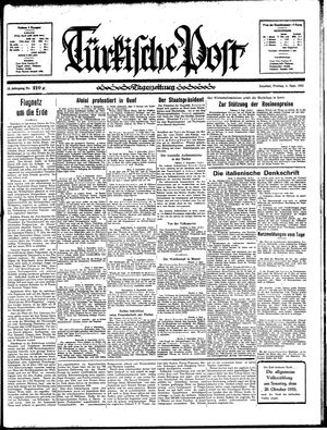 Türkische Post vom 06.09.1935