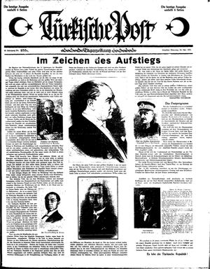 Türkische Post vom 29.10.1935