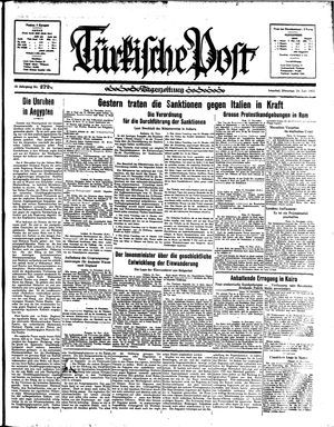 Türkische Post vom 19.11.1935