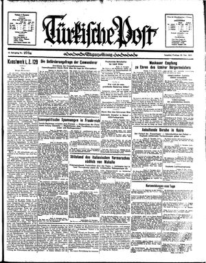 Türkische Post vom 22.11.1935