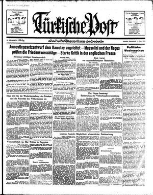 Türkische Post vom 14.12.1935