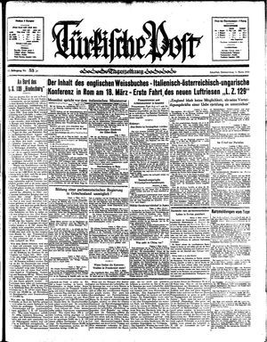 Türkische Post vom 05.03.1936