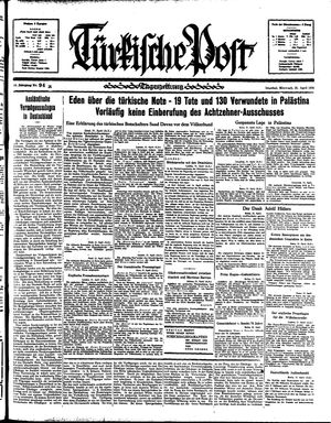 Türkische Post vom 22.04.1936