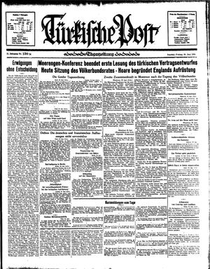 Türkische Post vom 26.06.1936