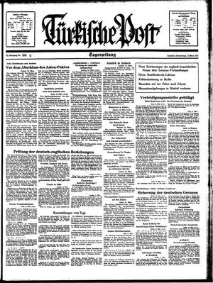 Türkische Post vom 11.03.1937