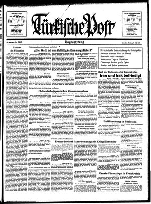 Türkische Post vom 09.07.1937