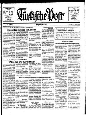 Türkische Post vom 27.10.1937