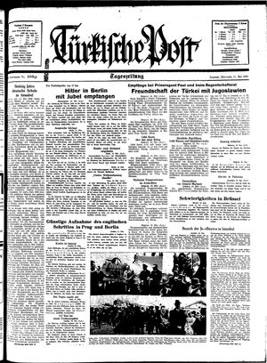 Türkische Post on May 11, 1938