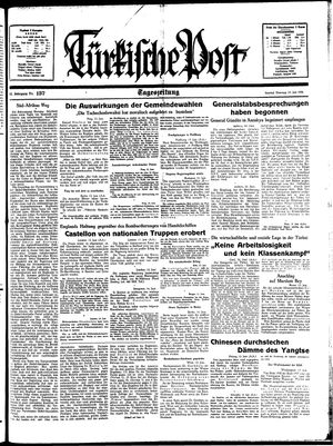 Türkische Post vom 14.06.1938