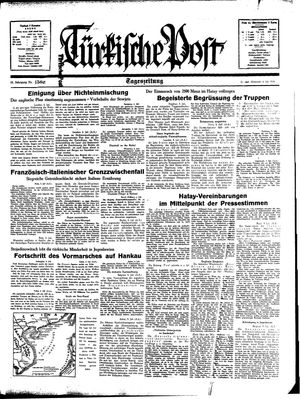 Türkische Post vom 06.07.1938