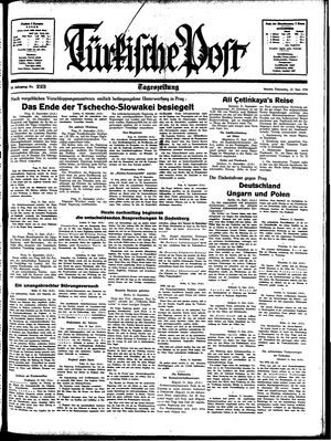 Türkische Post on Sep 22, 1938