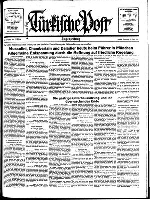 Türkische Post vom 29.09.1938