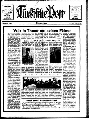 Türkische Post vom 11.11.1938