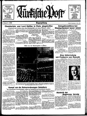 Türkische Post on Nov 24, 1938