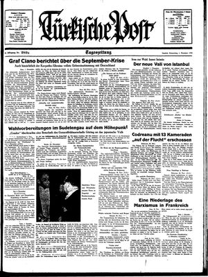 Türkische Post on Dec 1, 1938