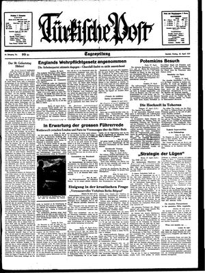 Türkische Post on Apr 28, 1939