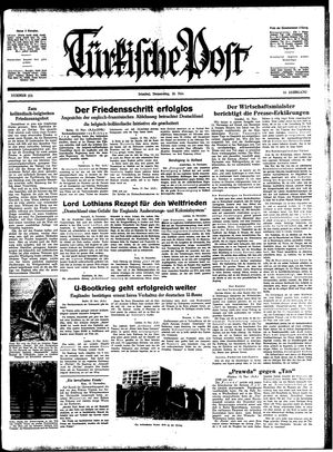 Türkische Post on Nov 16, 1939