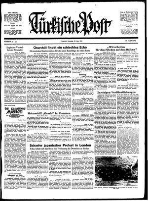 Türkische Post vom 23.01.1940