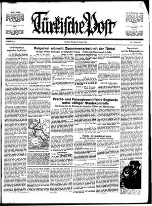 Türkische Post vom 29.01.1940