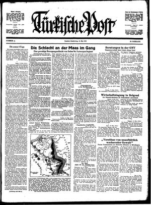 Türkische Post vom 16.05.1940