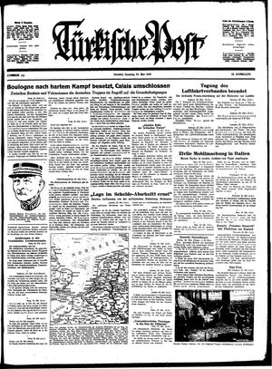 Türkische Post vom 26.05.1940
