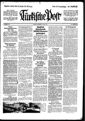 Türkische Post vom 02.08.1941