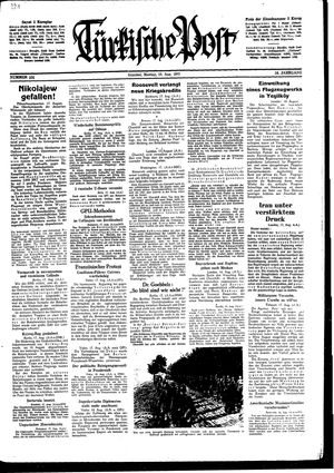 Türkische Post vom 18.08.1941