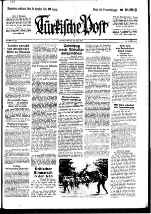 Türkische Post vom 25.08.1941