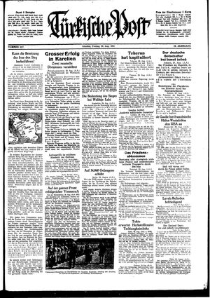 Türkische Post vom 29.08.1941