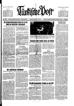 Türkische Post vom 02.06.1943