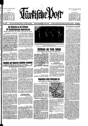 Türkische Post vom 10.06.1943