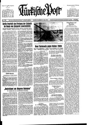 Türkische Post vom 14.08.1943