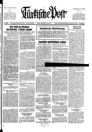 Türkische Post vom 06.10.1943
