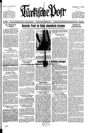 Türkische Post vom 08.10.1943