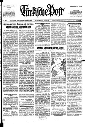 Türkische Post vom 13.10.1943