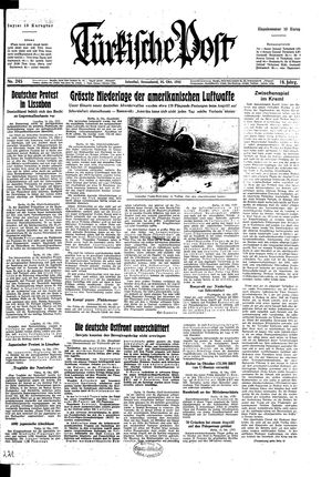 Türkische Post vom 16.10.1943