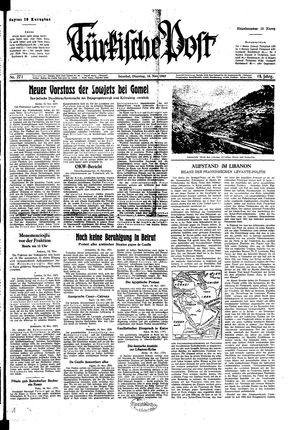 Türkische Post vom 16.11.1943