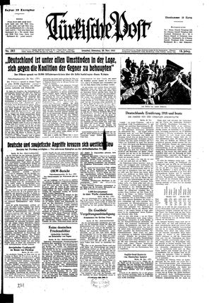 Türkische Post vom 30.11.1943