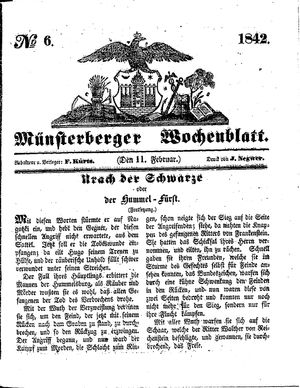 Münsterberger Wochenblatt vom 11.02.1842