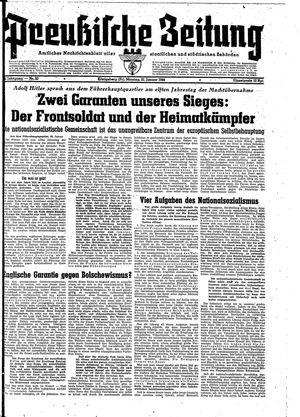 Preußische Zeitung vom 31.01.1944