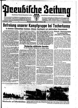 Preußische Zeitung vom 21.02.1944