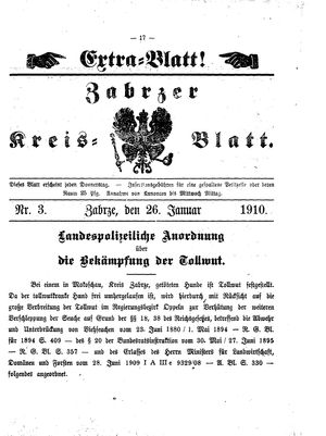 Zabrzer Kreis-Blatt vom 26.01.1910