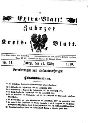 Zabrzer Kreis-Blatt vom 21.03.1910