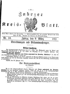 Zabrzer Kreis-Blatt vom 09.03.1911