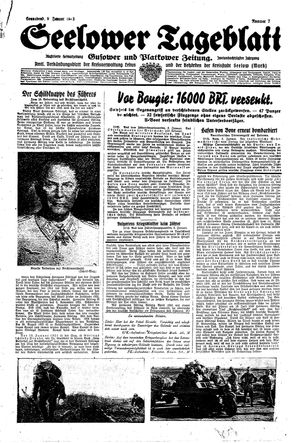 Seelower Tageblatt vom 09.01.1943